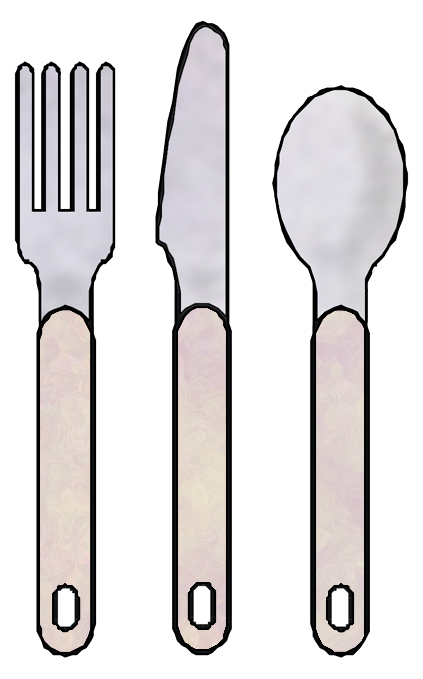 Fork spoon and knife clipart