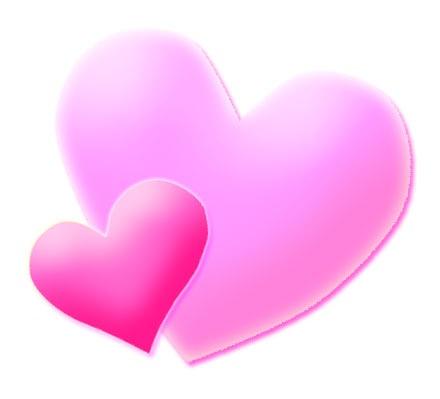 Pink heart clip art