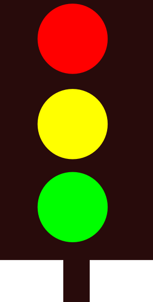 Cartoon traffic light clipart