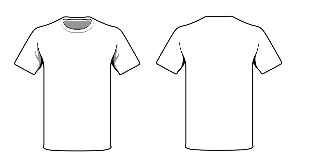 Real Plain T Shirt Template - ClipArt Best