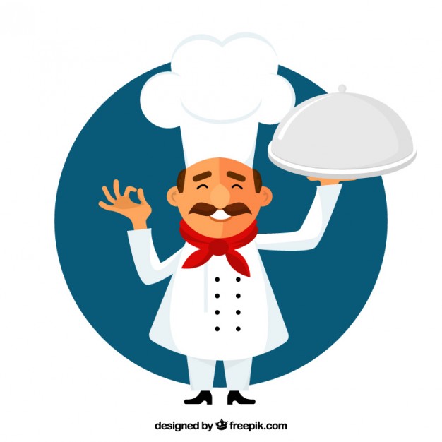 Chef cartoon vector Vector | Free Download