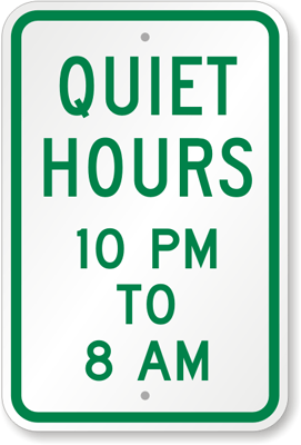 Quiet Please Signs