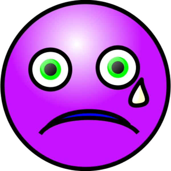 Crying Unhappy Face Clipart