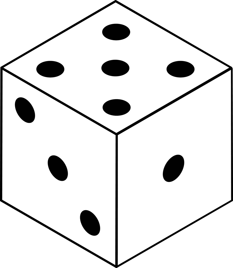 Dice clip art black and white - ClipartFox