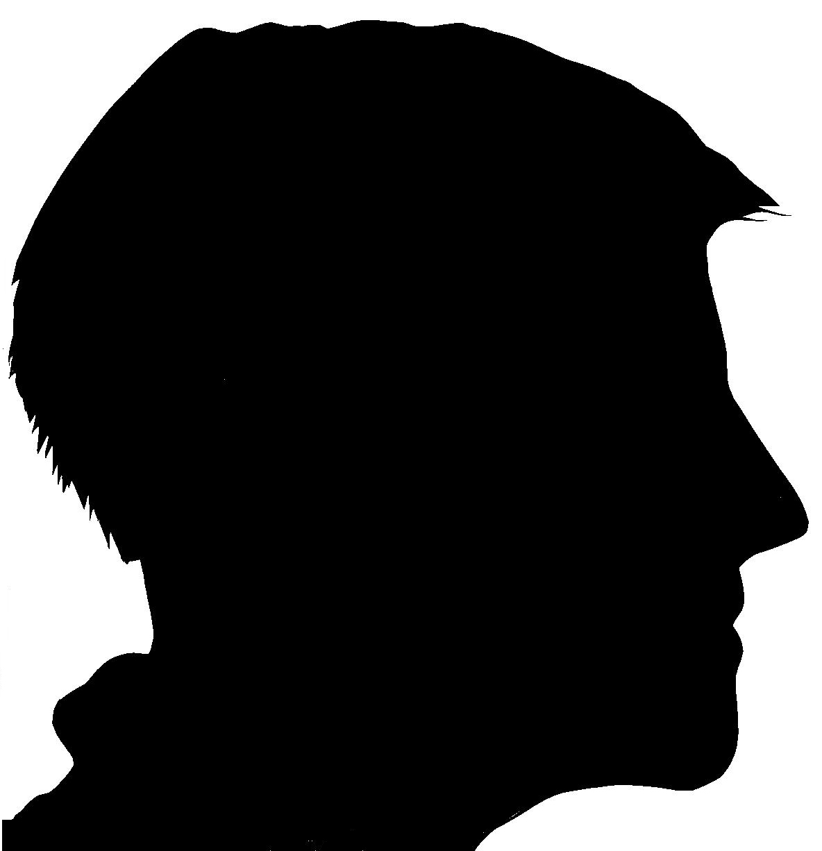 Clipart person face silhouette