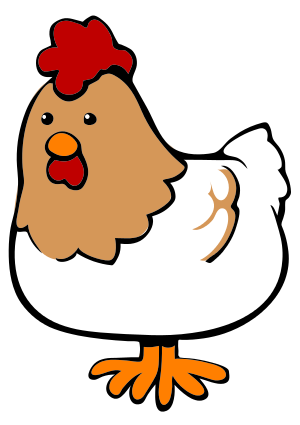 Chicken cartoon clip art