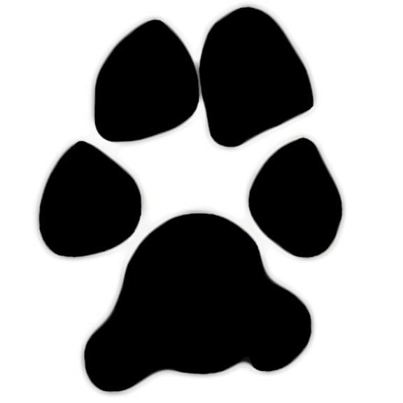 Bulldog Paw Print Clip Art