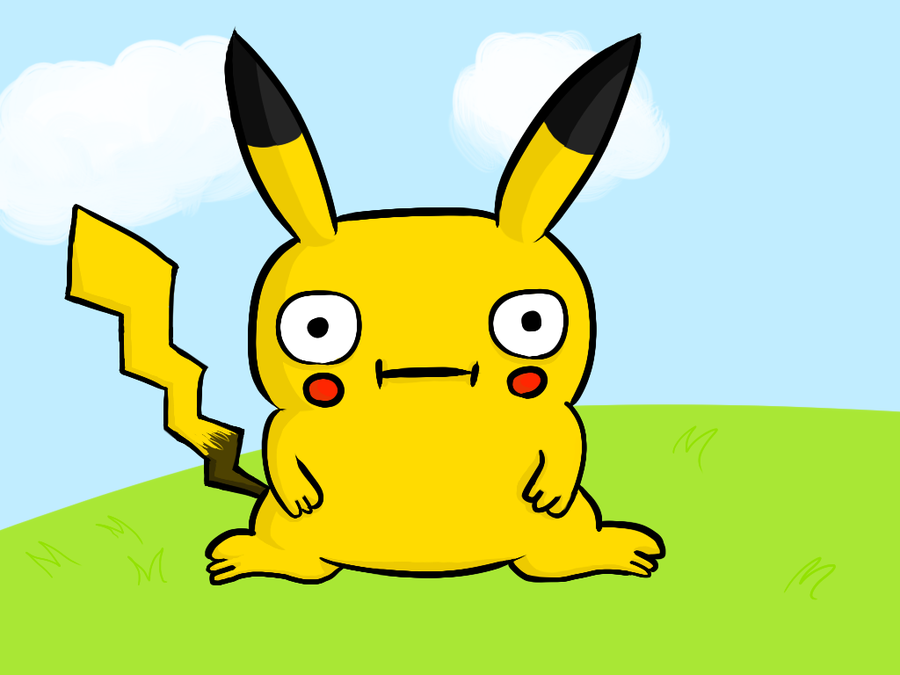 Pikachu Derp Face By Aribel-d496bjs by GabbyRainbows on DeviantArt