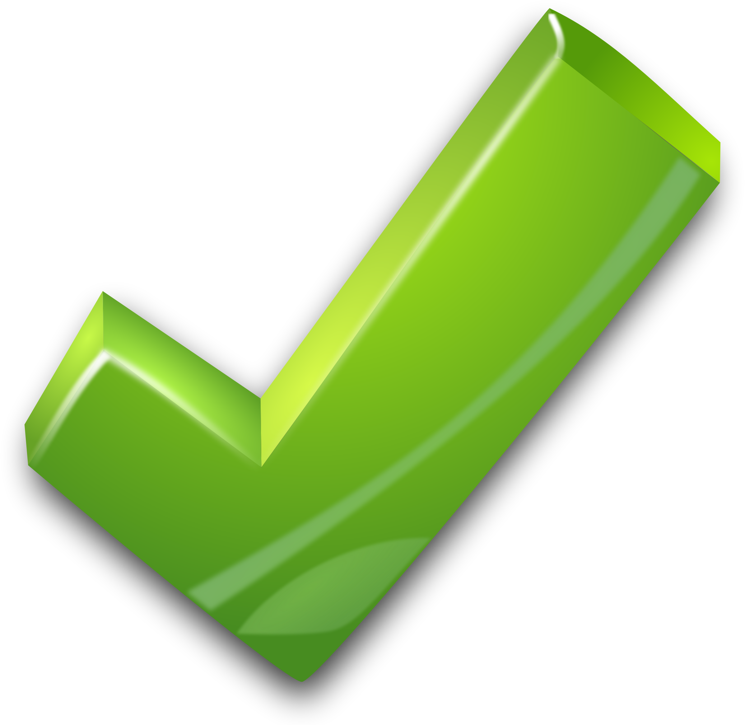 Clipart - green tick