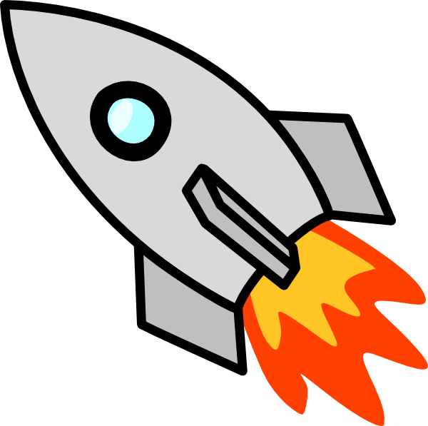 Moving Animated Rocket Clipart