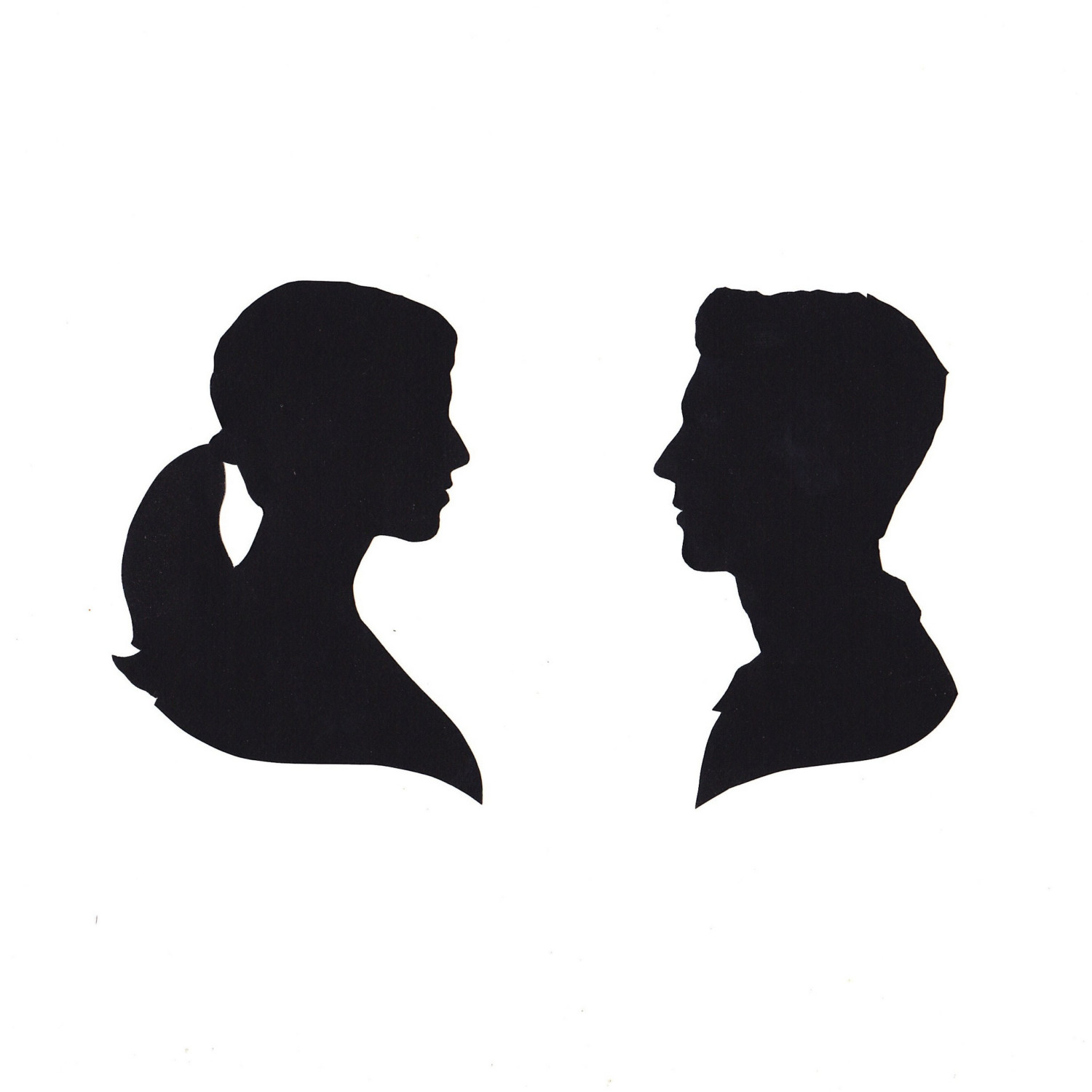 Man head clipart silhouette