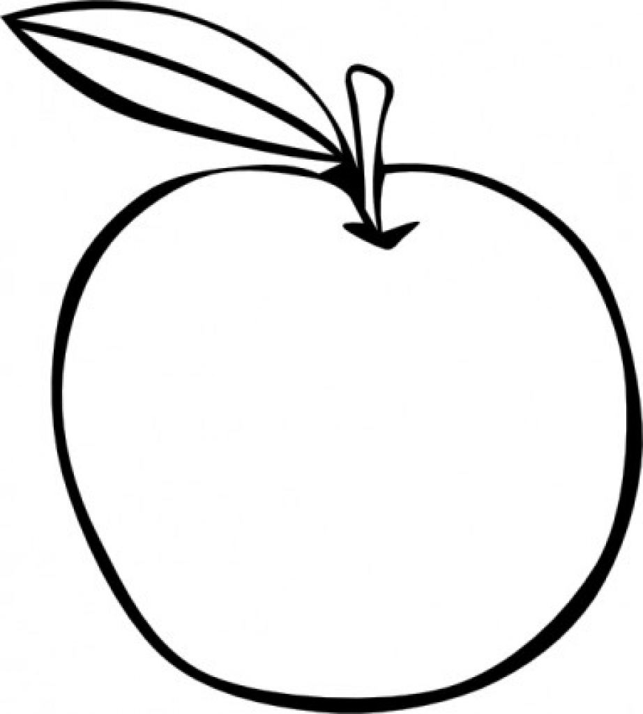 apple coloring fruit clip art free vector in open office drawing ...