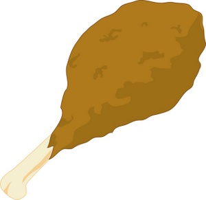 Chicken leg clip art