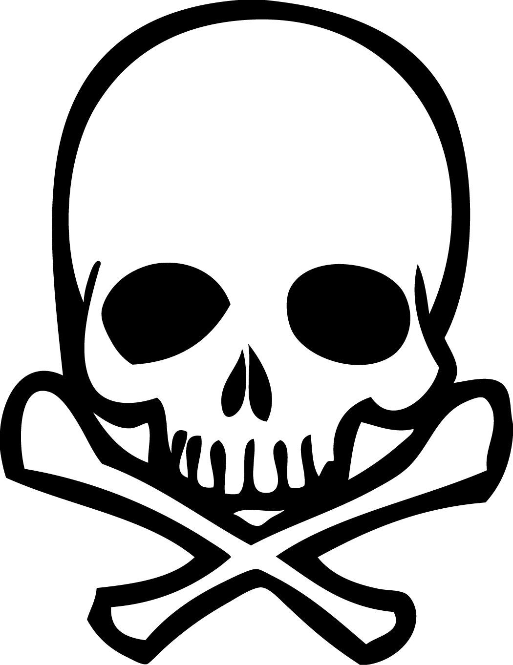 Skull and bones clipart - ClipartFox