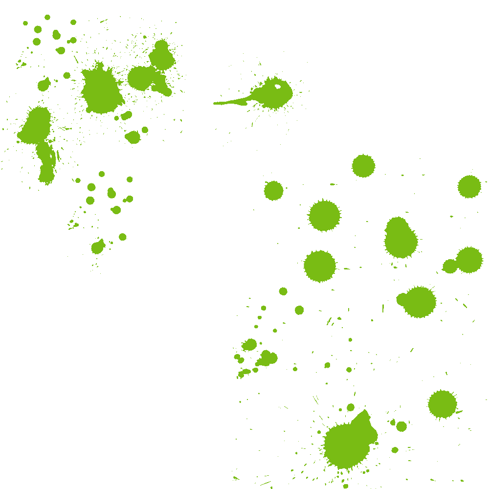 Green paint splatter clipart