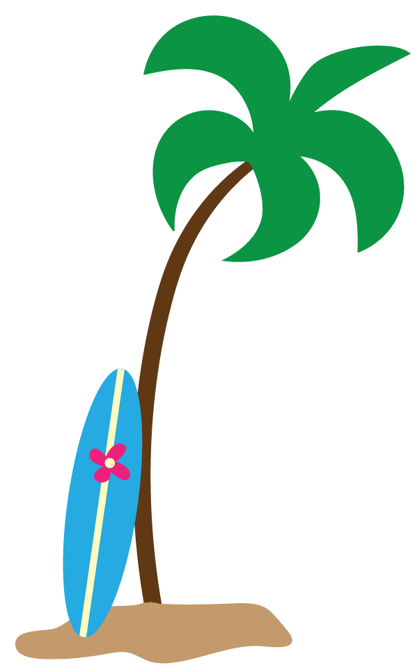 Hawaiian luau party clipart