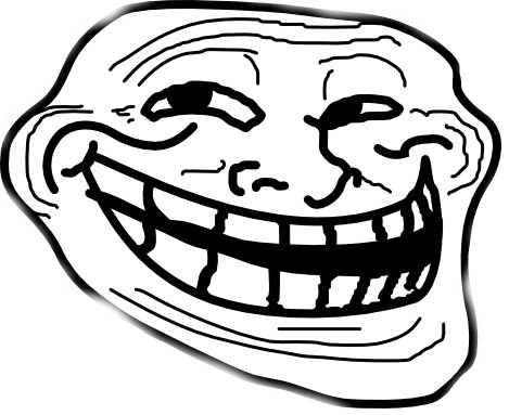 Troll face clipart