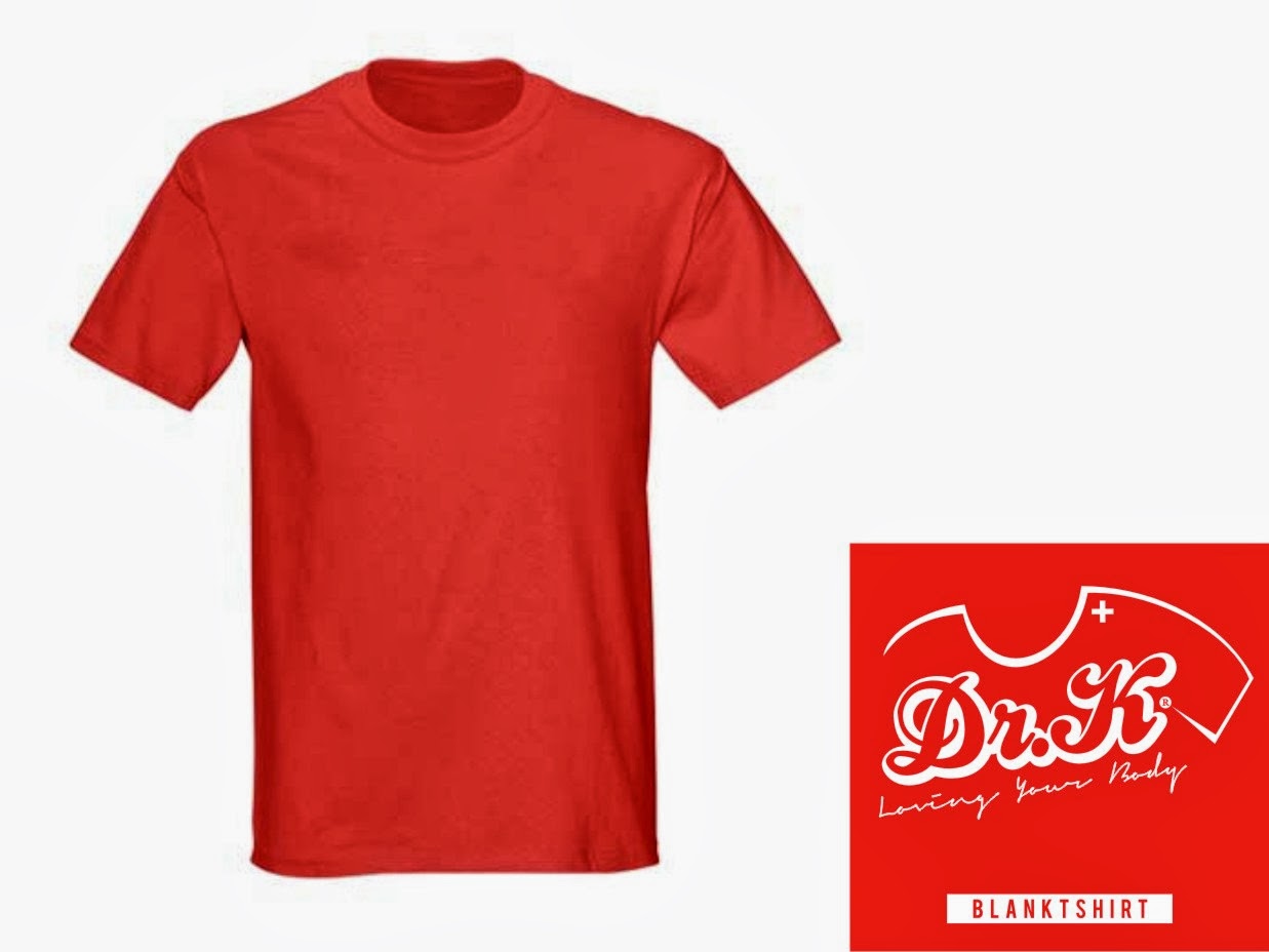 kaos merah | warna merah | katun - Dr.K | Loving Your Body