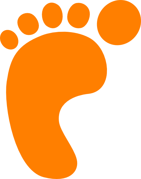 Black Footprint Clip Art - vector clip art online ...