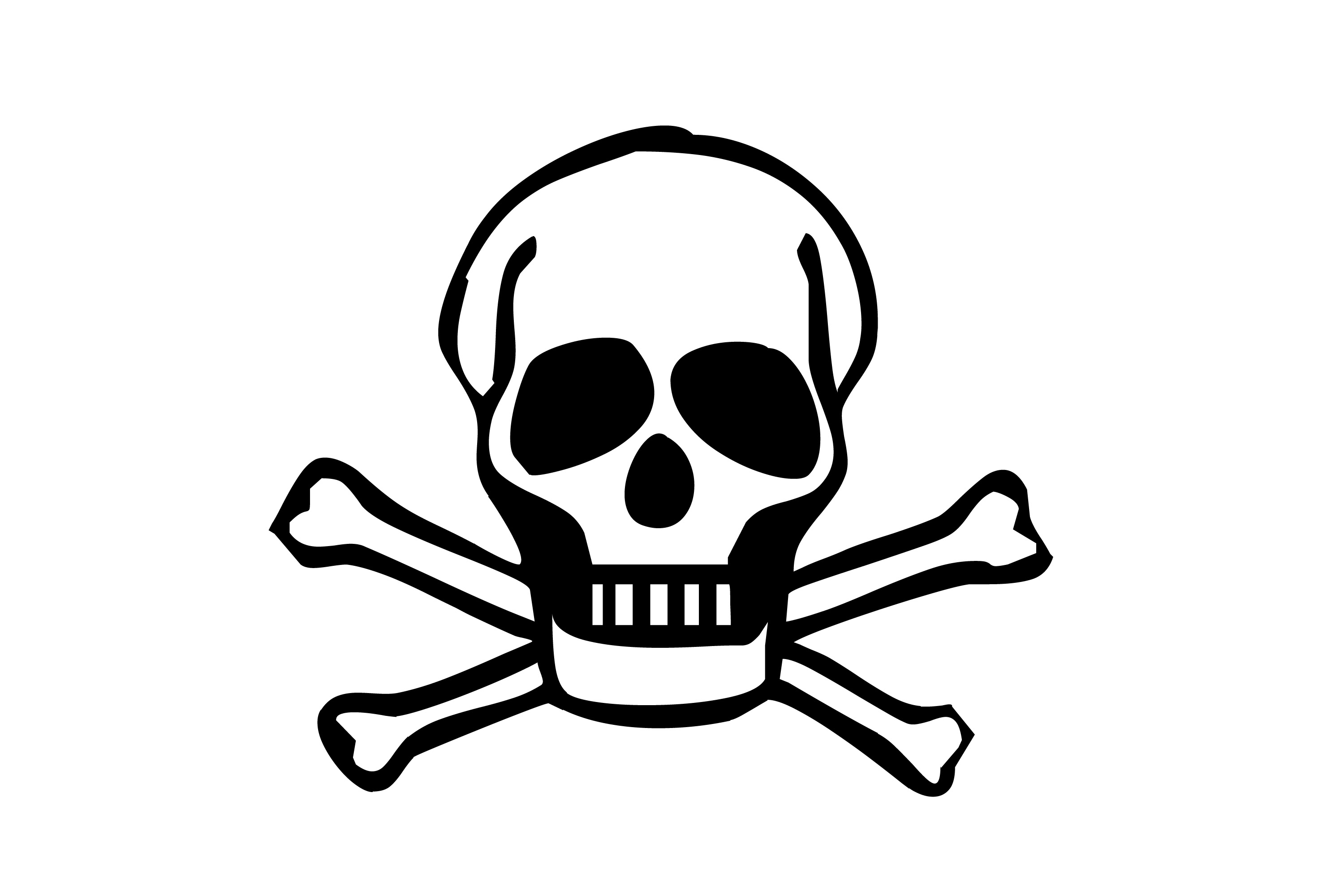 Clipart skull and bones - ClipartFox