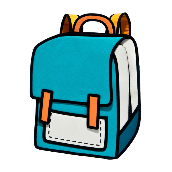 SPACEMAN 2D CARTOON BACKPACK | Pop Gallery