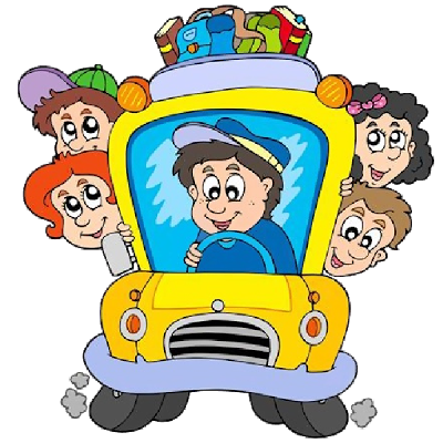 Funny school bus clipart