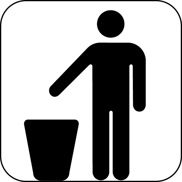 Trash Sign - ClipArt Best