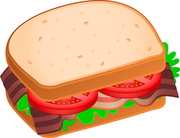 Sandwich Clip Art Black And White - Free Clipart ...