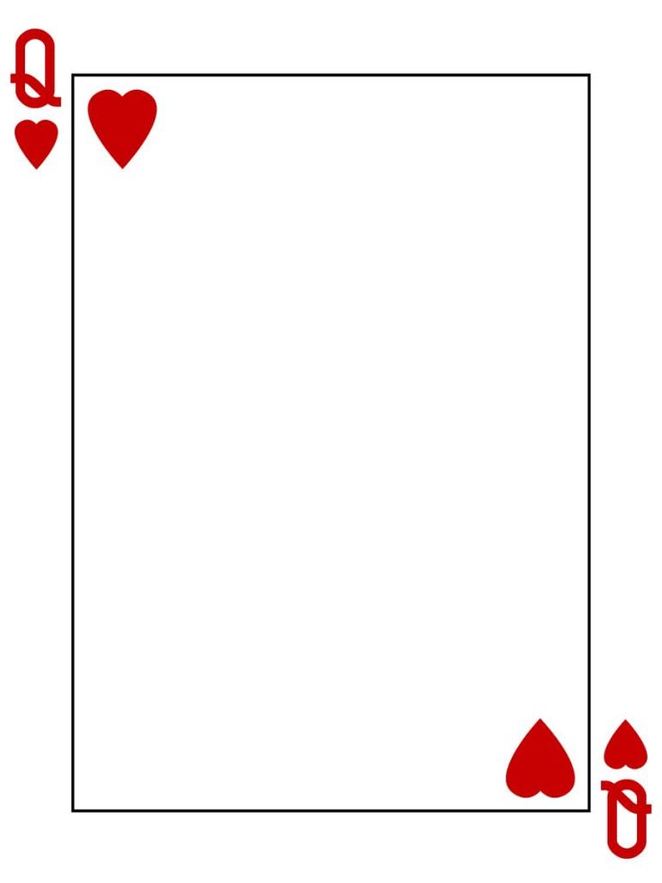 Queen Of Hearts Card