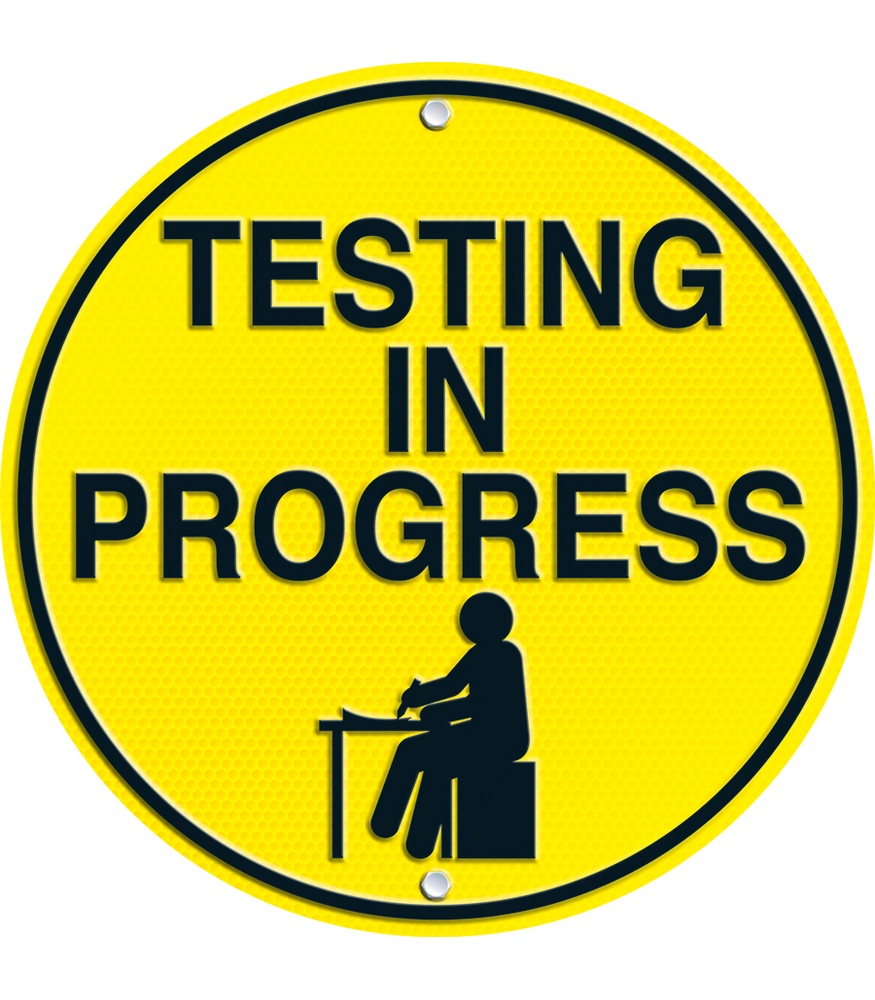 Testing Quiet Please Sign - ClipArt Best