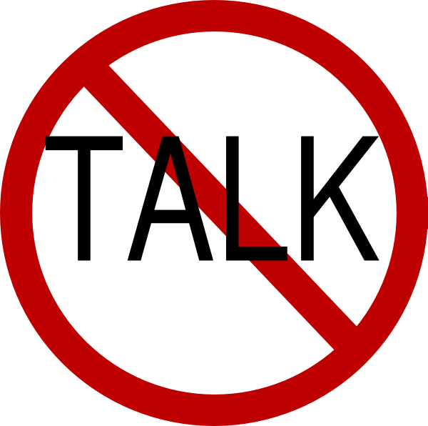 No Talking Clipart