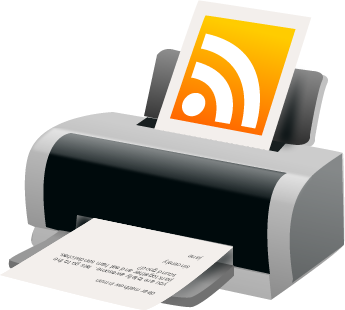 Feed, Printer, Rss icon