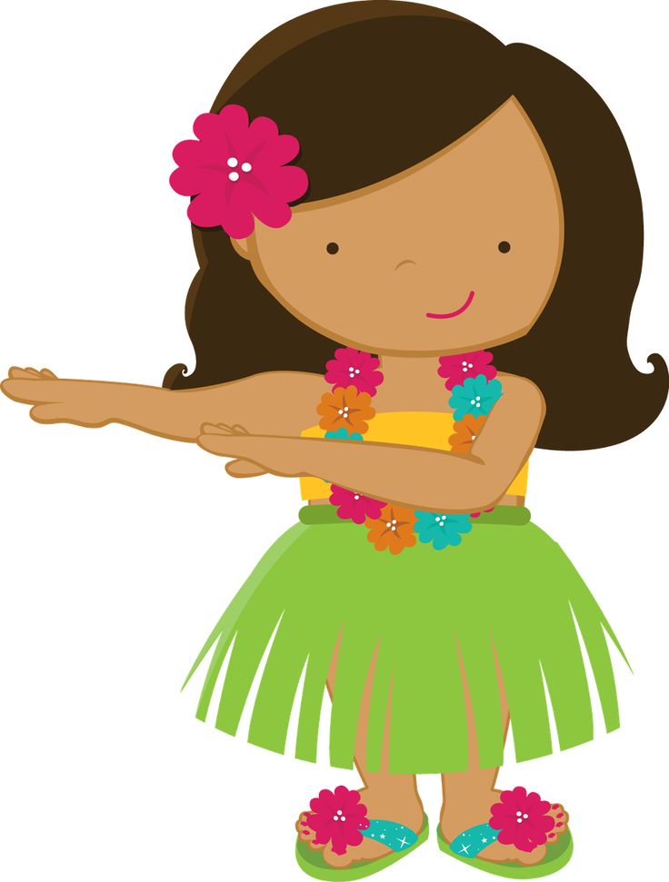 Hawaiian luau clip art