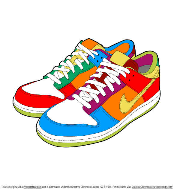 Sport Shoes - Free Vector Art