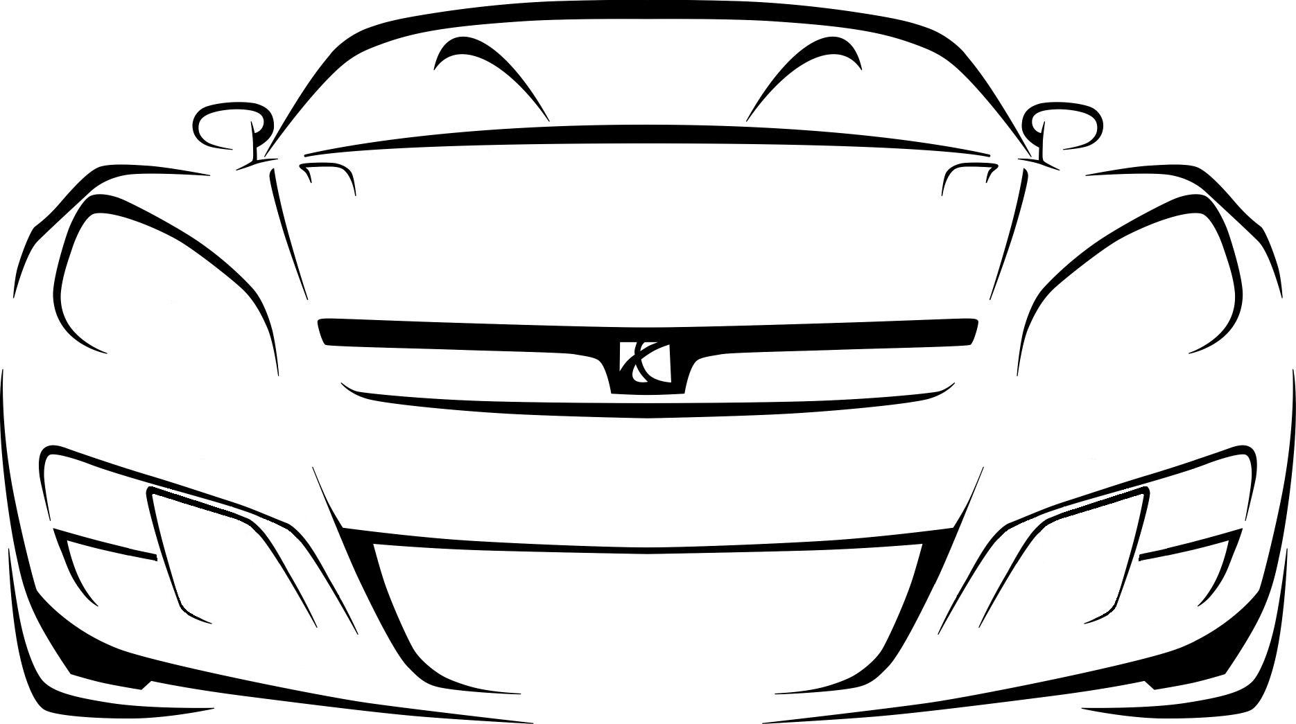 Free car outline clipart