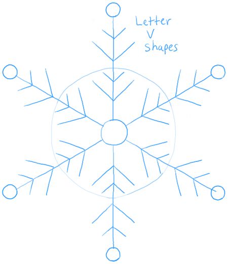 Snowflakes, How to draw and To draw