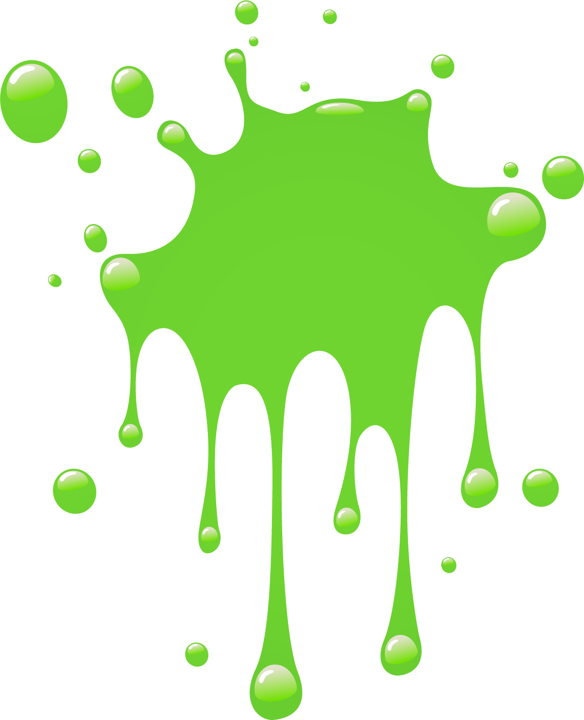 Green paint splatter clipart