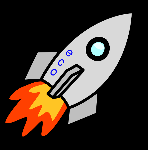 Moving Animated Rocket Clipart