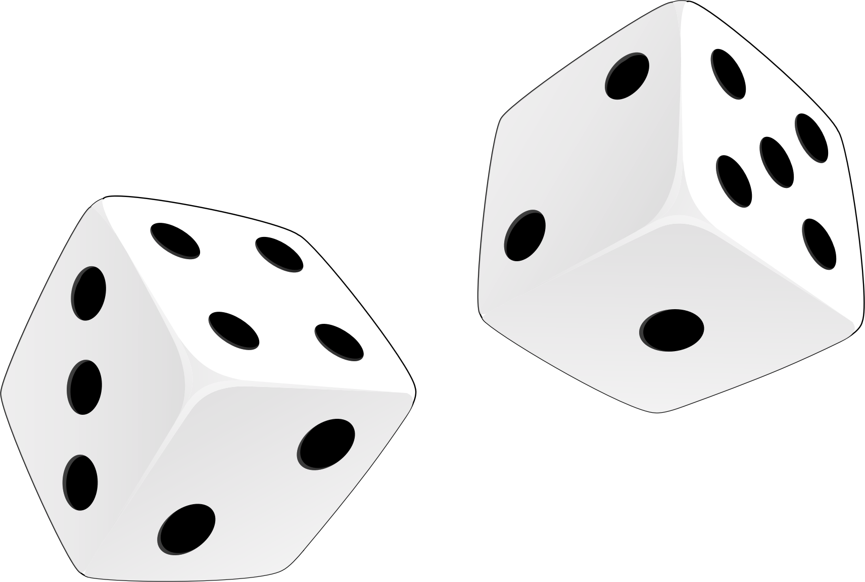 Dice clip art black and white - ClipartFox