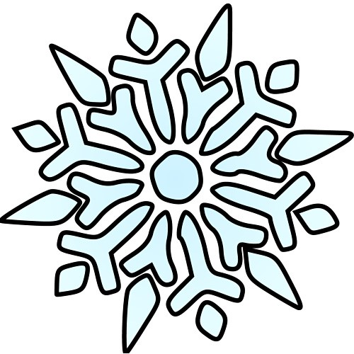 Snowflake Line Drawing - ClipArt Best