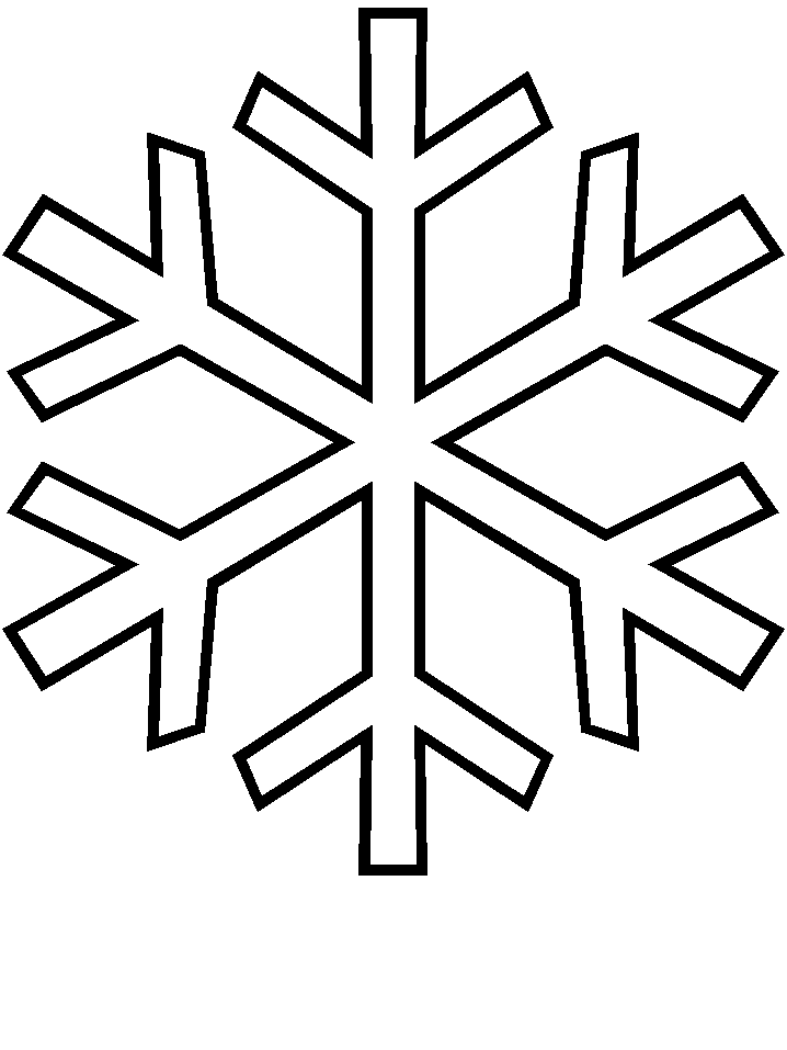 Snowflake Line Drawing - ClipArt Best