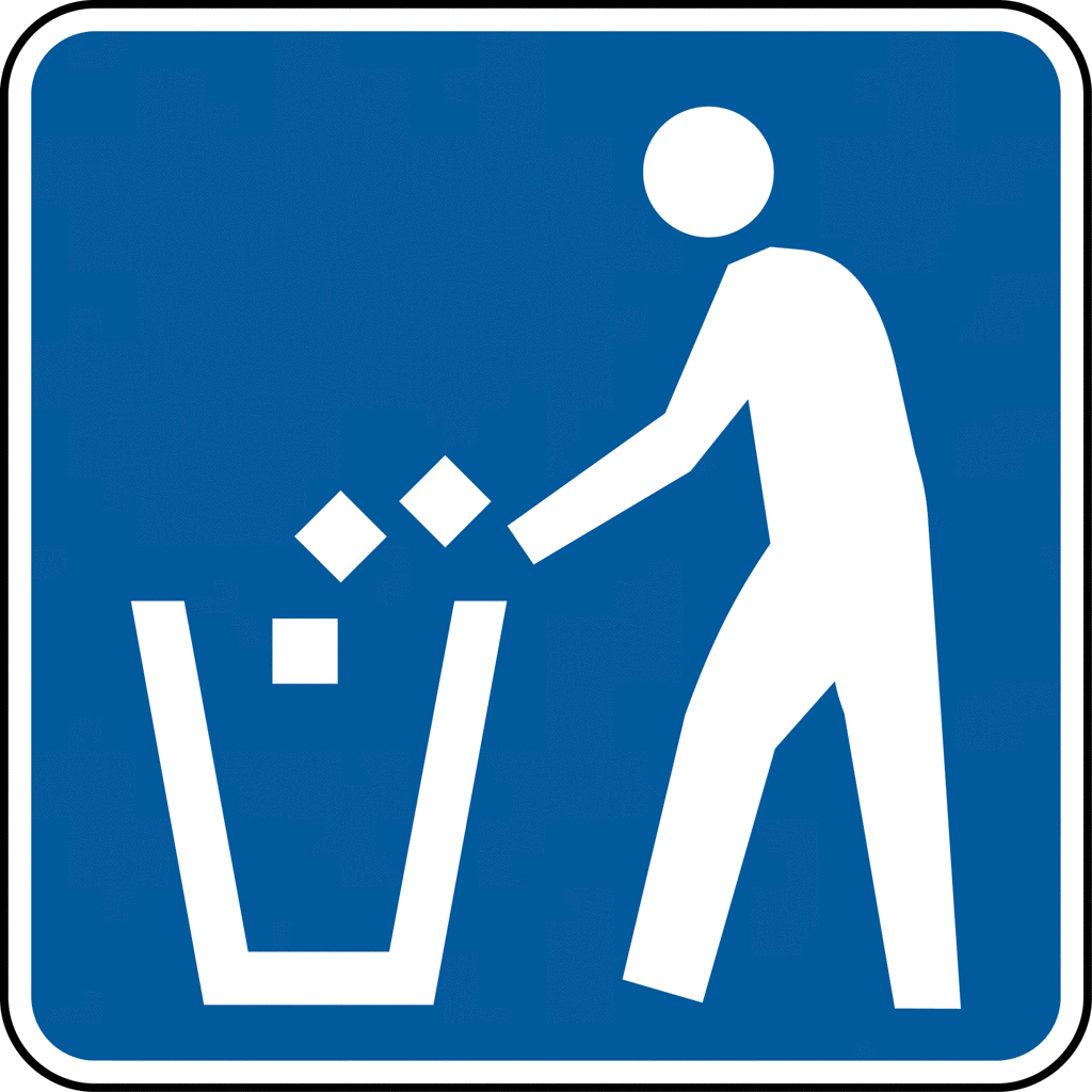 No Trash Symbol Do Not Discard Clip Art