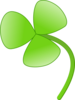 Three Leaves Clover Clip Art