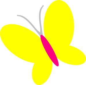 cute yellow butterfly clipart png