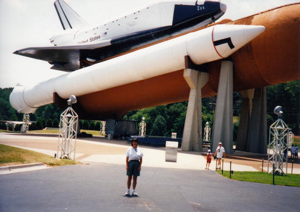 Debbie at Space Camp in Huntsville, Alabama