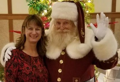 Debbie and Santa 