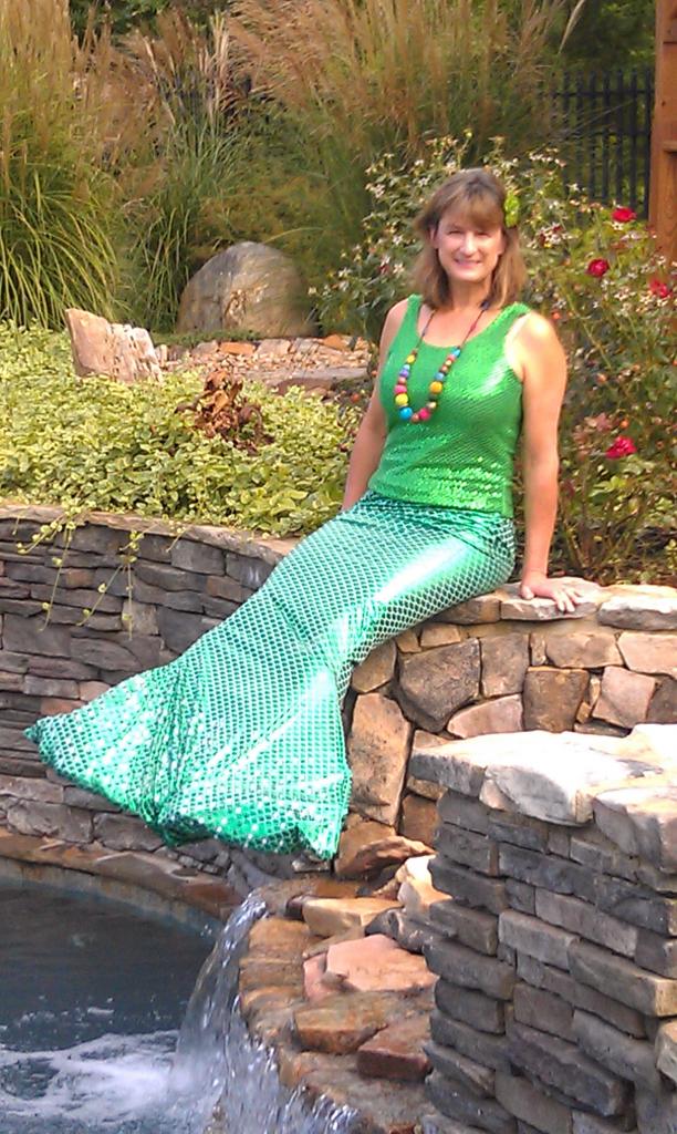 Debbie as a mermaid!