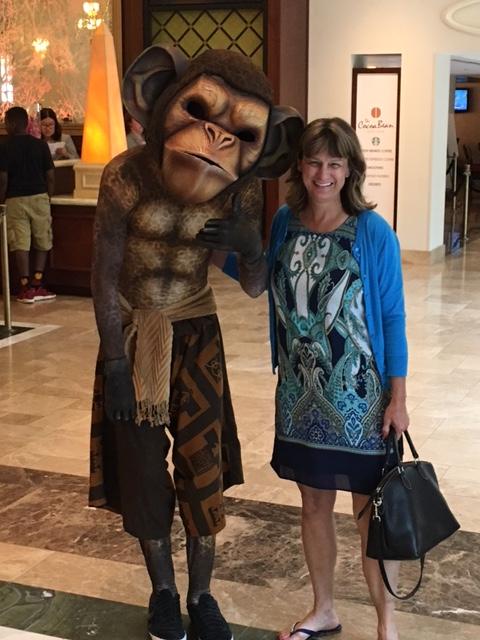 Jungle Book monkey and Debbie