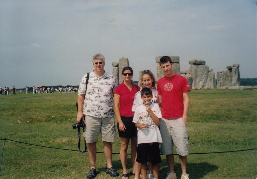 Debbie and gang at Stonehenge