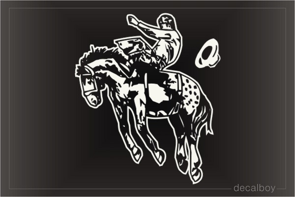 Horse Bucking Window Decal